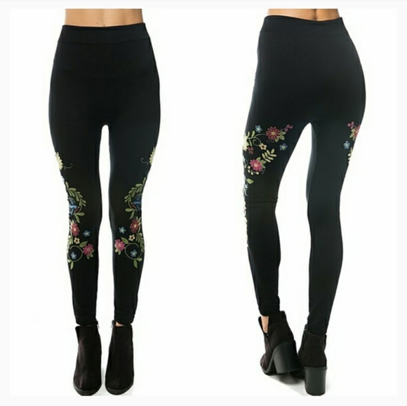 angel + premium Zoe embroidered leggings NWT - Picture 2 of 11